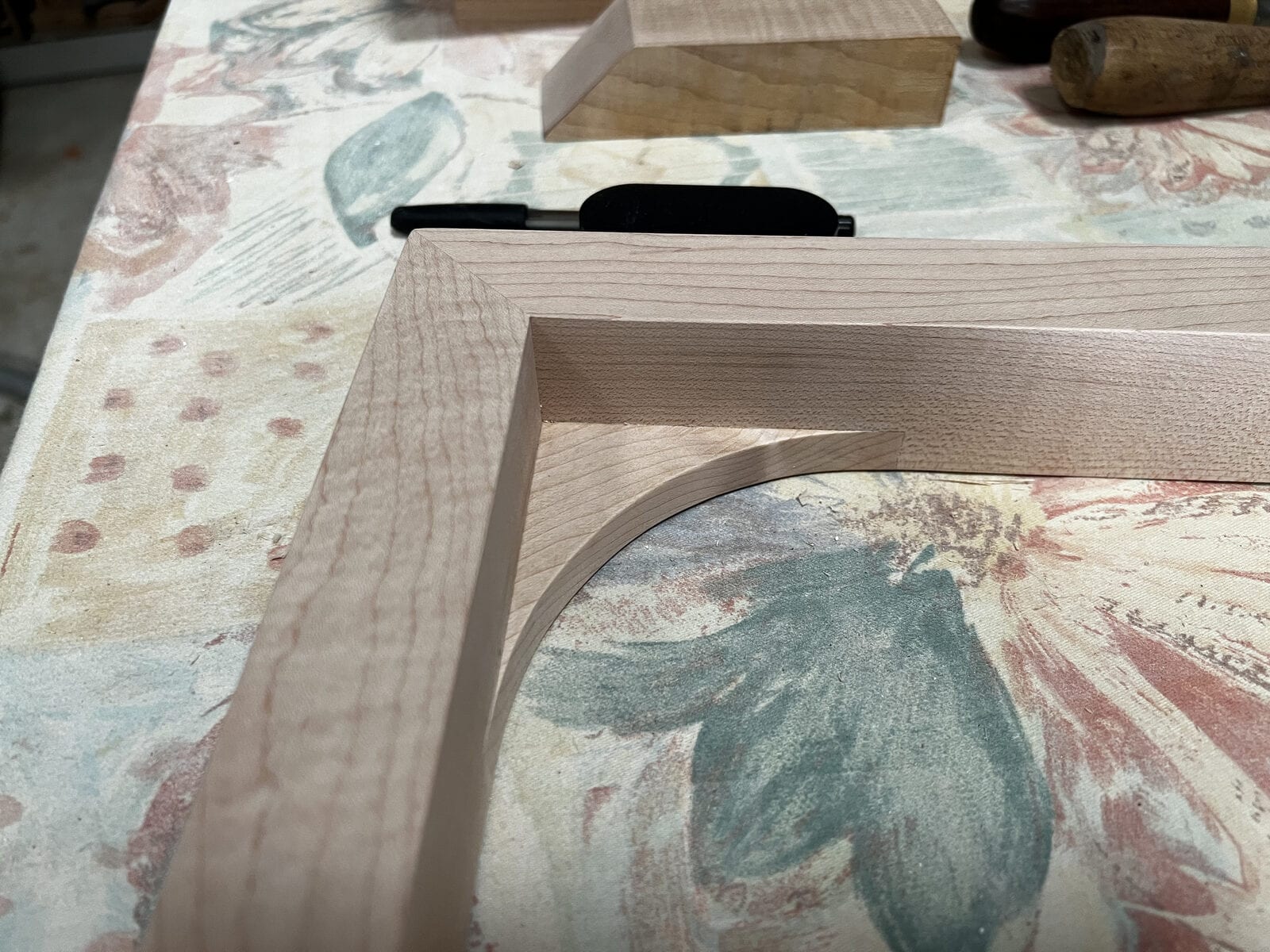 Freestanding furniture piece in native English hardwood