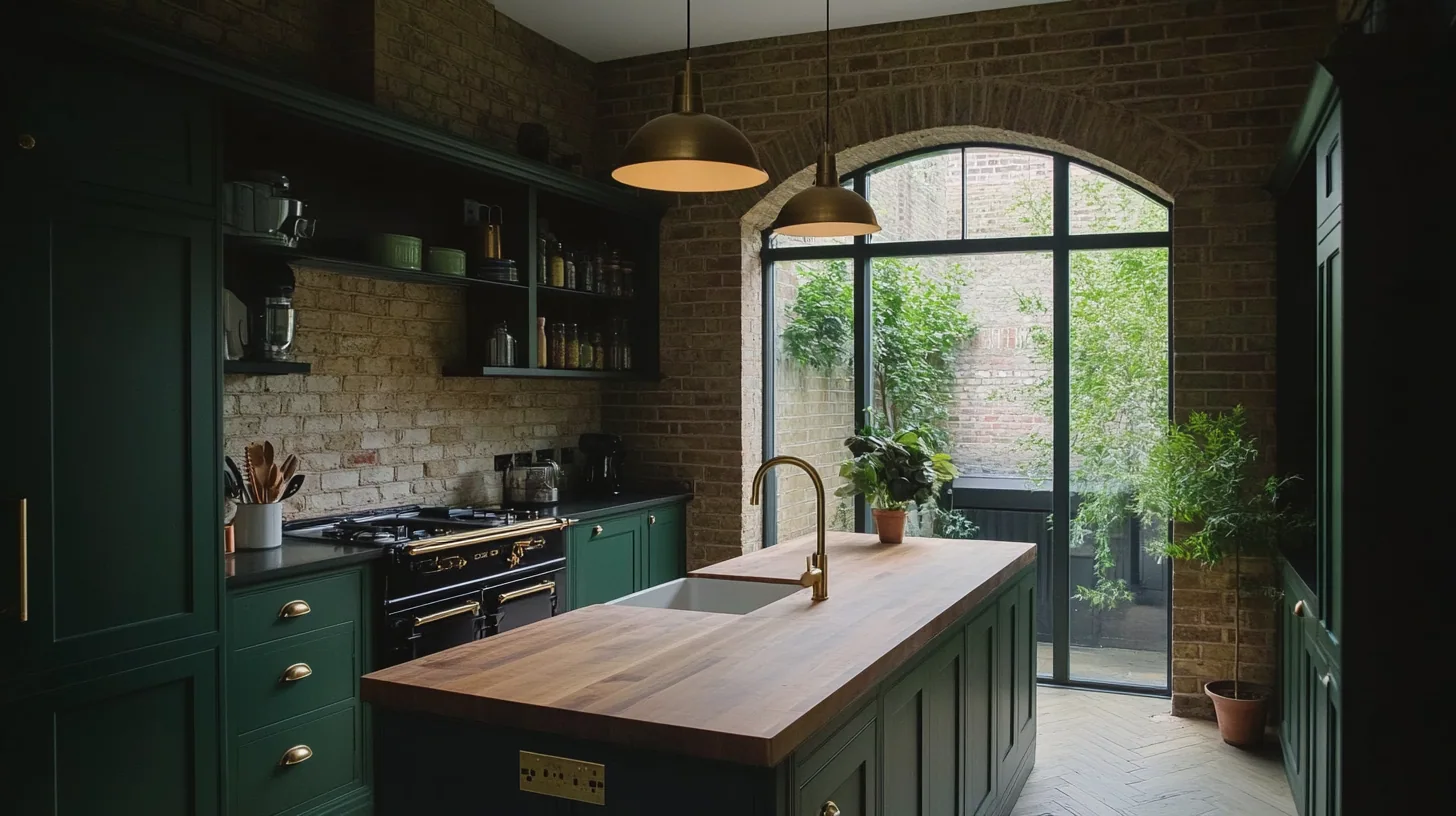 Bespoke kitchen island in native English hardwood by Morton Fine Furniture
